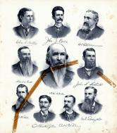 Chas. E. Fuller, John J. Coon, Charles Reed, Allen Fuller, Webster, Beckington, A.H. Perkins, Geo. C. Tallerday